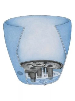 Viva Round Self-Watering Rolling Planter, 17.25” Diameter 7 Viva Round Self-Watering Rolling Planter, 17.25” Diameter -Garden Care Sale 39325 002