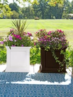 Fairfield Self-Watering Square Planter, 20” X 20” -Garden Care Sale 39618 3022 001E tif