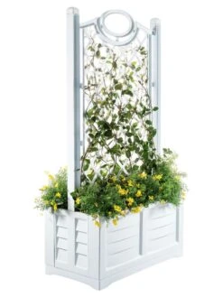 Separate Flower Box With Trellis -Garden Care Sale 3 4 crop 8613626 14V