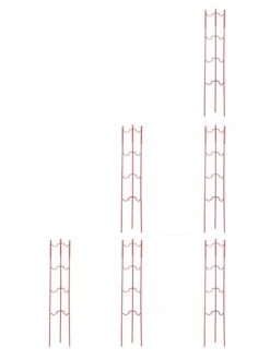 Stacking Tomato Ladders, Set Of 6 9 Stacking Tomato Ladders, Set Of 6 -Garden Care Sale 40309 Red stacking tomato ladders set of 6 red tif