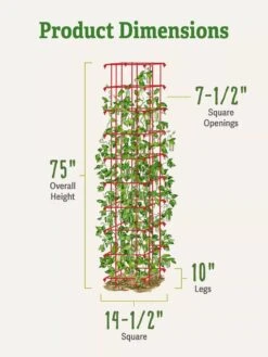 Bean Tower 9 Bean Tower -Garden Care Sale 8587060 dimensions