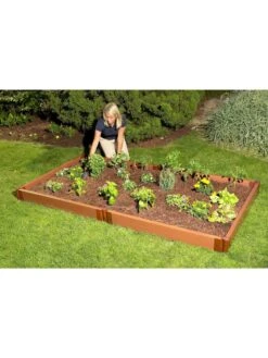 Classic Sienna Composite Raised Bed, 5-1/2" High With 2" Boards -Garden Care Sale 8588260 01v