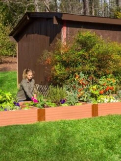 Classic Sienna Composite Raised Bed, 11" High With 2" Board -Garden Care Sale 8588267 03V tif