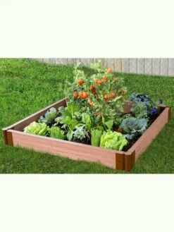 Classic Sienna Composite Raised Bed, 5-1/2" High With 2" Boards -Garden Care Sale 8588270 02v
