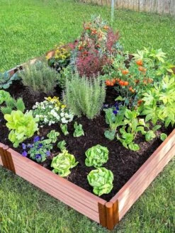 Classic Sienna Composite Raised Bed, 11" High With 2" Board -Garden Care Sale 8588280 05V tif