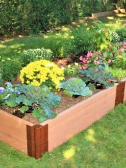 Classic Sienna Composite Raised Bed, 11" High With 2" Board -Garden Care Sale 8588283 01V tif