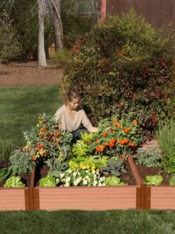 Classic Sienna Composite Raised Bed, 11" High With 2" Board -Garden Care Sale 8588283 03V tif