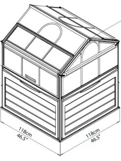 Canopia® By Palram Plant Inn™ Raised Bed Greenhouse, 4' X 4' 21 Canopia® By Palram Plant Inn™ Raised Bed Greenhouse, 4' X 4' -Garden Care Sale 8588308 10V tif
