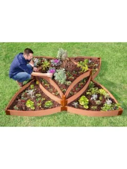 Classic Sienna Raised Garden Bed Versailles Sunburst With 1" Boards -Garden Care Sale 8589503 01v