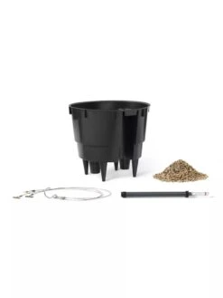 Lechuza® Nido Cottage Wicker Hanging Planter -Garden Care Sale 8591154WT 001V tif