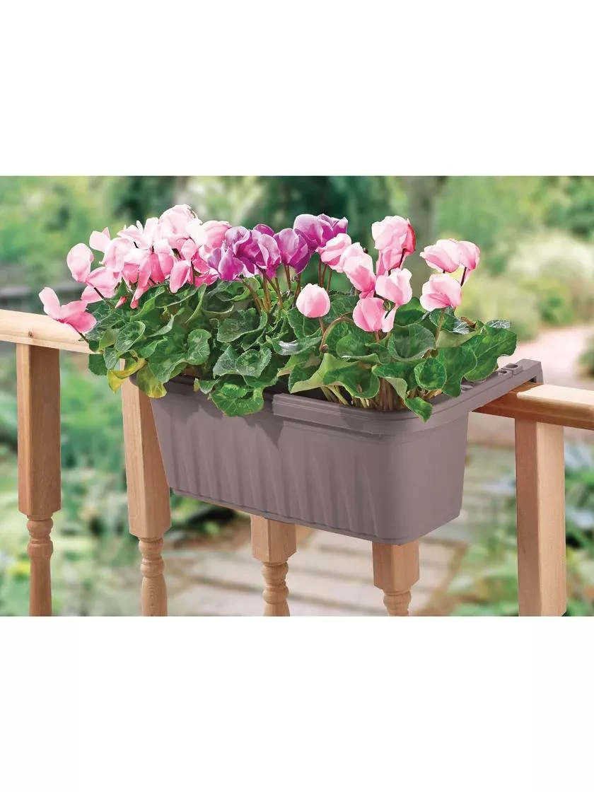Adjustable Self-Watering Railing Planter, 24" 3 Adjustable Self-Watering Railing Planter, 24" - Image 3