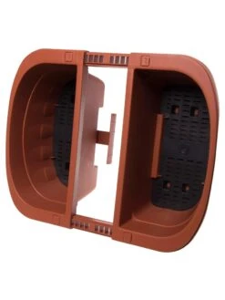 Self-Watering Saddle Railing Planter, 16" -Garden Care Sale 8592175TC 2028z tif