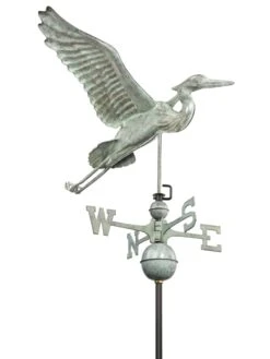 Verde Copper Heron Weathervane, Standard Size -Garden Care Sale 8593536 004v