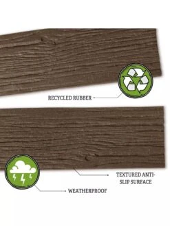 Recycled Rubber Railroad Tie Stepping Stone -Garden Care Sale 8594281 3