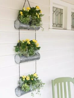 Galvanized Hanging Triple Planter -Garden Care Sale 8595213 1108 tif
