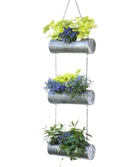 Galvanized Hanging Triple Planter -Garden Care Sale 8595213 6967 tif