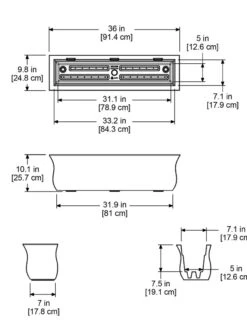 Valencia Window Box, 3' -Garden Care Sale 8596436 18V tif