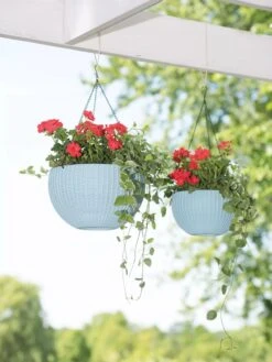 Weave Self-Watering Hanging Basket, 10" -Garden Care Sale 8596490 2069 tif
