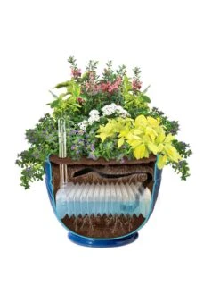 Mazzano Self-Watering Planters -Garden Care Sale 8596570 SWMazzano19 Blue art tif