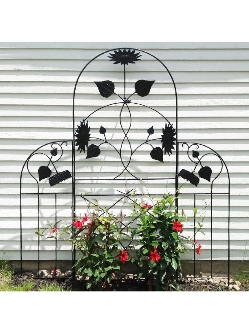 Achla Designs Sunflower Trellis Side Panels, Set Of 2 2 Achla Designs Sunflower Trellis Side Panels, Set Of 2 - Image 2