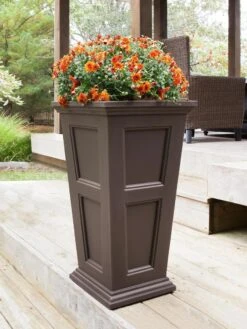 Fairfield Self-Watering Tall Patio Planters, 34” -Garden Care Sale 8600109 03V tif