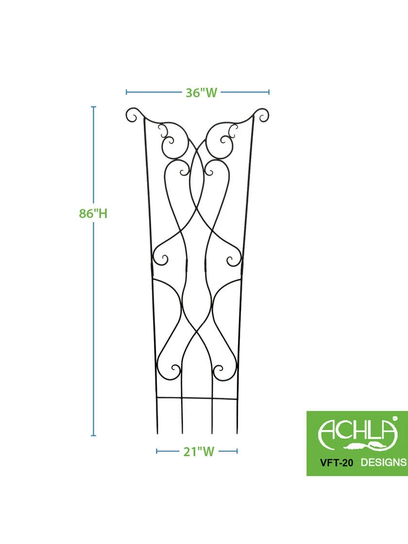 Achla Rococo Wall Trellis 2 Achla Rococo Wall Trellis - Image 2