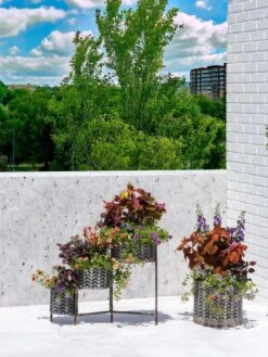 Galvanized Grow Bag Triple Planters With Stand 11 Galvanized Grow Bag Triple Planters With Stand -Garden Care Sale 8609180 0344 tif