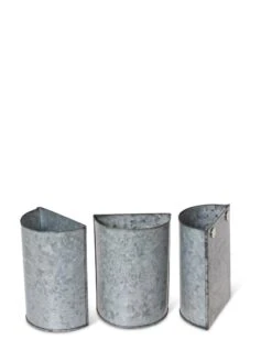 Mini Magnetic Galvanized Planter Pockets, Set Of 3 -Garden Care Sale 8609216 8714 tif