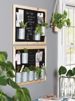 Mini Magnetic Galvanized Planter Pockets, Set Of 3