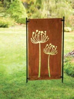 Queen Anne's Lace Corten Steel Screen -Garden Care Sale 8609526 00526 tif