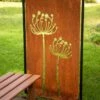 Queen Anne's Lace Corten Steel Screen