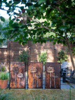 Queen Anne's Lace Corten Steel Screen -Garden Care Sale 8609526 6301 tif
