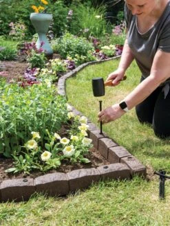 Roman Stone Recycled Rubber Landscape Edging, 4' -Garden Care Sale 8609898 019 tif