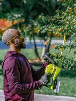Sun Joe 24V-HT22-LTE 24-Volt ION+ Cordless Hedge Trimmer Kit | 22-Inch | W/ 2.0-Ah Battery And Charger -Garden Care Sale 8610657 06v