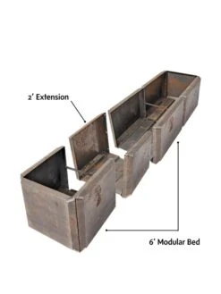Corten Steel Modular Raised Bed, 2' Extension -Garden Care Sale 8610701 4010 tif