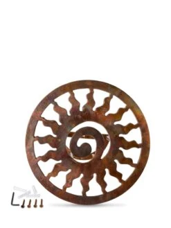 Rustic Sun Wall-Mount Garden Hose Hanger -Garden Care Sale 8611025 0828 tif