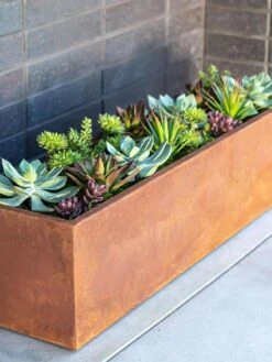 Veradek Metallic Series Corten Steel Window Box Planter, 36" 8 Veradek Metallic Series Corten Steel Window Box Planter, 36" -Garden Care Sale 8611609 02V tif