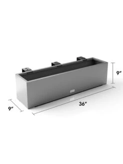 Veradek Metallic Series Railing Planters 28 Veradek Metallic Series Railing Planters -Garden Care Sale 8611610 19v