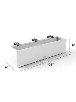 Veradek Metallic Series Railing Planters 29 Veradek Metallic Series Railing Planters -Garden Care Sale 8611610 28v