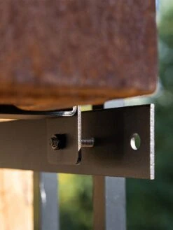 Veradek Metallic Series Corten Steel Railing Planters -Garden Care Sale 8611611 02v