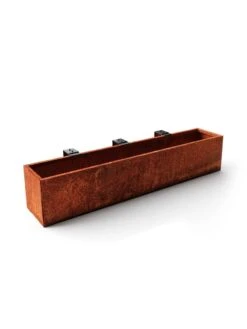 Veradek Metallic Series Corten Steel Railing Planters -Garden Care Sale 8611614 04v