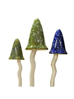 Potting Shed Tinkling Toadstool Sculptures, Set Of 3 -Garden Care Sale 8611730 win 06v potting shed tinkling toadstool sculptures set of 3 winter