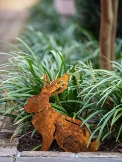 Corten Steel Animal Garden Stakes -Garden Care Sale 8612060 076 tif