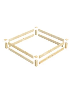 Pine Raised Garden Beds, 4'x4' -Garden Care Sale 8612249 01v