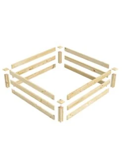 Pine Raised Garden Beds, 4'x4' -Garden Care Sale 8612250 01v