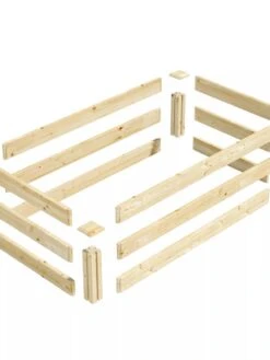 Pine Raised Garden Bed, 2'x4'x10.5" High -Garden Care Sale 8612256 01V jpg