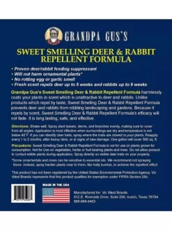 Grandpa Gus's Deer & Rabbit Repellent Spray -Garden Care Sale 8612427 05V 3 4