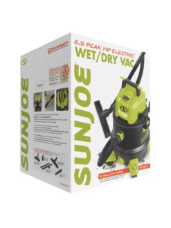 Sun Joe® 8-Gal 1200W 6.5 Pk HP Wet/Dry Shop Vac, HEPA,w/Cleaning Attachments -Garden Care Sale 8612522 01v