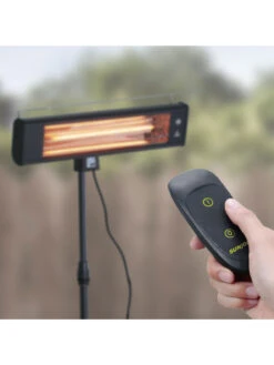 Sun Joe® 1500W Elec. Infrared OD Patio Heater, Adjust Ht. Range, W/Wall Bracket & Cover -Garden Care Sale 8612532 07v