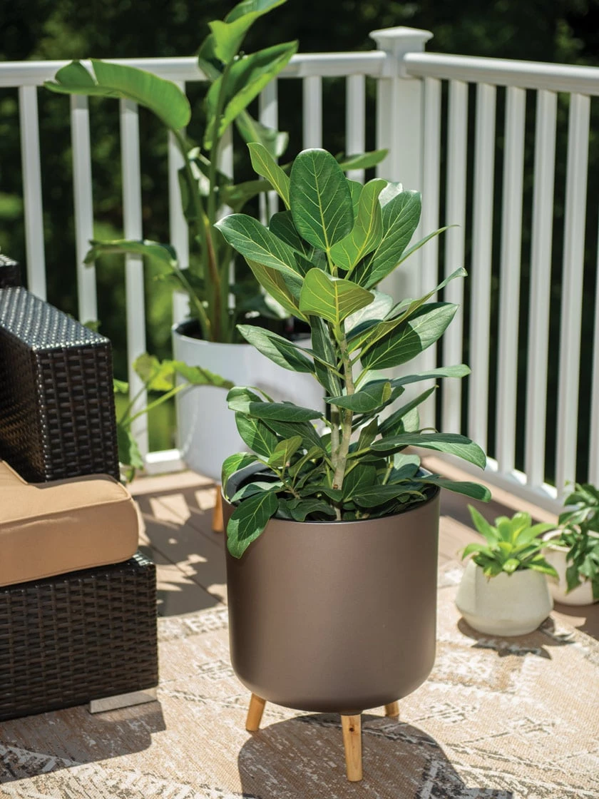 Ava Self-Watering Round Planter 1 Ava Self-Watering Round Planter